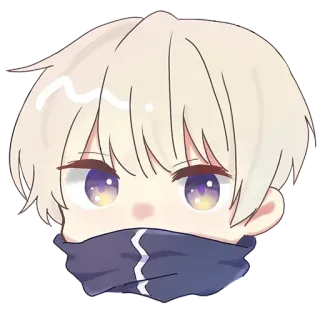 😁 f2f90285 Chibi, Anime, Manga, Cabeza, Lindo, Arte telegram sticker