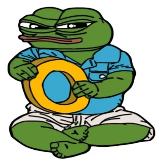 🆗 8d0d472a Pepe the Frog frog, pepe, meme, internet culture, character, cartoon telegram sticker