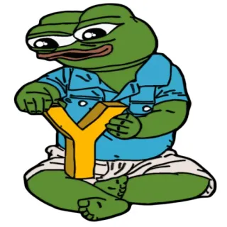 🔽 b390a1a8 Pepe the Frog pepe, frog, cartoon, meme, internet, y telegram sticker