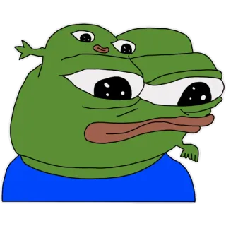 🤒 12e5ec71 Pepe the Frog pepe, กบ, มีม, วัฒนธรรมอินเทอร์เน็ต whatsapp sticker