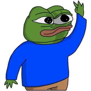🌞 36ea16f9 Pepe the Frog pepe, กบ, มีม, นิ้วกลาง, หยาบคาย whatsapp sticker