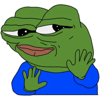 😏 6366fd3b Pepe the Frog เปเป้, กบ, มีม, วัฒนธรรมอินเทอร์เน็ต, ตัวละคร whatsapp sticker