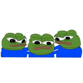 🤗 bc362039 Pepe the Frog เปเป้, กบ, มีม, เศร้า, อินเทอร์เน็ต whatsapp sticker