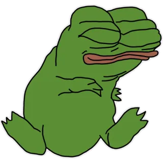 💤 d9fecfcb Pepe the Frog กบ, เปเป้, มีม, การ์ตูน, อินเทอร์เน็ต, ยอดนิยม whatsapp sticker