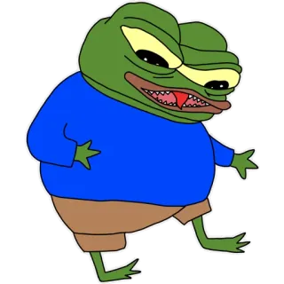 🤢 ed135433 Pepe the Frog มีม, กบ, เปเป้, การ์ตูน whatsapp sticker