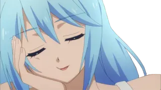 😌 1de2f474 Aqua KonoSuba Anime, Personagem, Aqua, KonoSuba telegram sticker