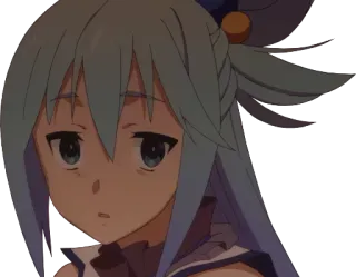 😒 462791b6 Aqua Konosuba Anime, Konosuba, Aqua, Personagem telegram sticker