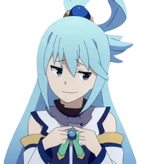 😏 4b79c3a6 Aqua Konosuba Anime, Personagem, Aqua, Konosuba telegram sticker
