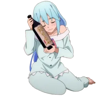 😋 9086ac48 Aqua Konosuba Anime, Konosuba, Aqua, Garrafa telegram sticker