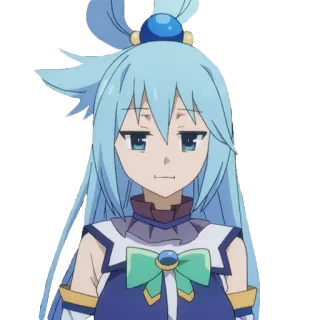 😐 eb5a395c Aqua KonoSuba Anime, Mangá, KonoSuba, Aqua, Personagem, Engraçado, Fofo telegram sticker