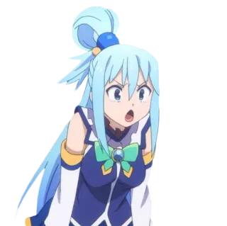 😲 eb69cd8e Aqua Konosuba Anime, Desenho animado, Aqua, Konosuba telegram sticker