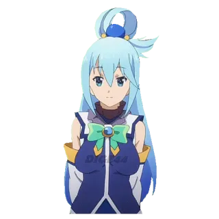 😆 94572484 Aqua Konosuba anime, konosuba, aqua, waifu, manga, isekai telegram sticker