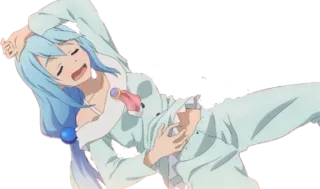 😌 1b9cf2bf Aqua Konosuba アニメ, このすば, アクア, 可愛い, 面白い, 女の子 telegram sticker