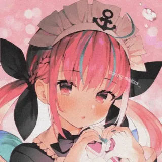 🔮 f0acc4d5 Icon by: madeex_ Anime, Desenho animado, Garota, Empregada, Ícone, Fofo whatsapp sticker