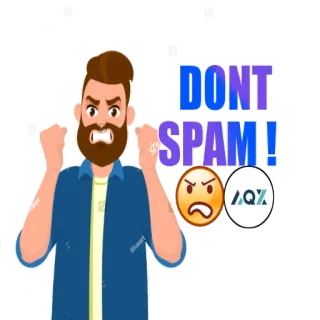😡 c7dd4265 DONT SPAM! злой, раздраженный, не спамить, разочарован, мем, не спамить telegram sticker