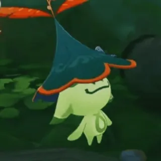 🍄 101c1743 genshin impact, aranara, video game, hutan, karakter, lucu whatsapp sticker