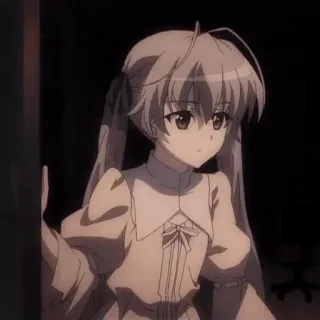 😕 4db9cb9a Anime, Mädchen, Zöpfe, Süß, Cartoon whatsapp sticker