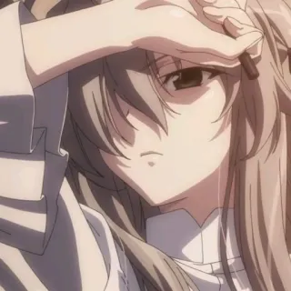 😶 916f79f1 Anime, Mädchen, emotional, traurig whatsapp sticker