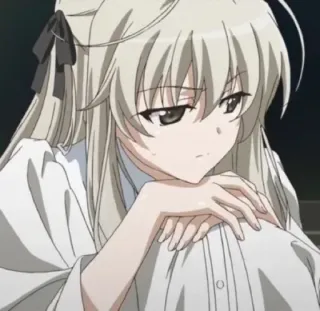 🤨 b2de435b Anime, Mädchen, Traurig, Lange Haare whatsapp sticker
