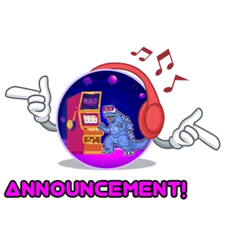 💵 eac2dcad Godzilla ANNOUNCEMENT! 哥斯拉, 公告, VR, 游戏, 卡通, 怪兽, 音乐 whatsapp sticker