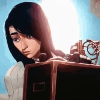 😏 58d6b684 Caitlyn Kiramman Arcane Arcane, Caitlyn Kiramman, Serie animada, Serie de TV, Personaje, Chica, Pelo negro whatsapp sticker