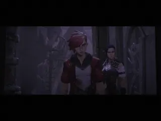 😠 6beecf59 Vi Arcane Arcane, VI, Netflix, Animasi, Fantasi, Saudara perempuan telegram sticker