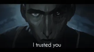 😠 8c9a0f10 Silco Arcane I trusted you Silco, Arcane, Netflix, Pengkhianatan, Animasi telegram sticker