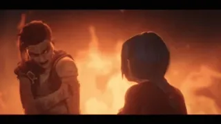 😠 c1594059 Arcane league of legends, powder, vi, arcane, netflix, jinx telegram sticker