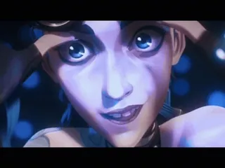 🙂 c3eb2c98 Jinx Arcane Anime, Acara TV, Karakter, Perempuan, Rambut biru, Kartun telegram sticker