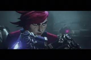 🌟 f67fe1b7 Vi Arcane Arcane, Vi, Sarung Tangan, Bertarung, Anime telegram sticker