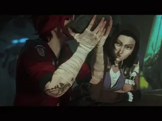 🌟 fbfb07d2 Vi Arcane Arcane, Vi, Caitlyn, Netflix, animasi, acara TV, fantasi telegram sticker