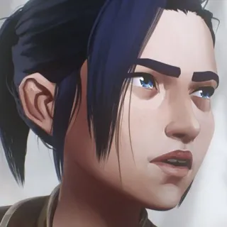 🕳 0eaab069 Vi Arcane Аниме, Боец, Крутой, Анимированный, Синие волосы telegram sticker