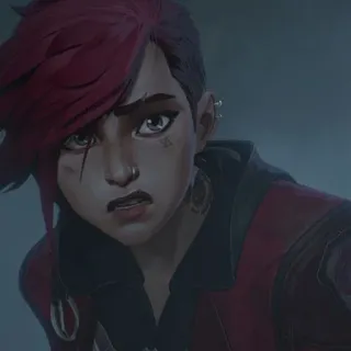 🕳 76363fea Vi Arcane Аниме, Видеоигра, Сильная женщина, Боец, Рыжие волосы telegram sticker