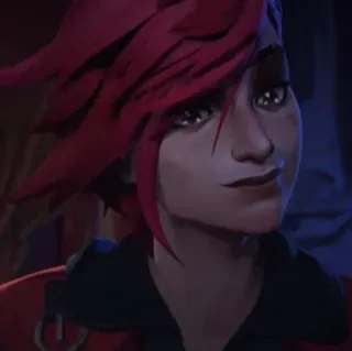 😇 869f9187 Vi Arcane Arcane, Vi, League of Legends, personagem, animado whatsapp sticker