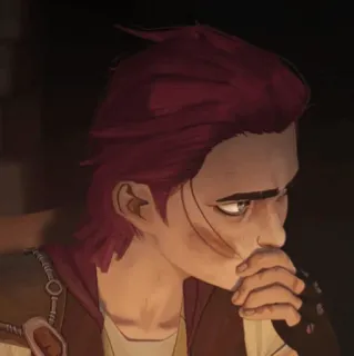 ✖ 215a71da Vi Arcane Arcane, Vi, personaggio, animato, capelli rossi telegram sticker