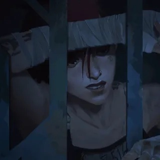 ✖ 2425d7b1 Vi Arcane Vi, Arcane, personaggio, serie TV, Netflix, animazione telegram sticker