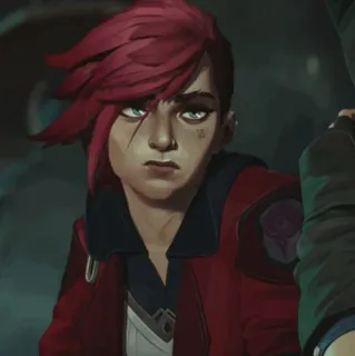 ✖ 6982a54f Vi Arcane Arcane, Vi, League of Legends, Videogioco, Personaggio, Capelli rossi telegram sticker