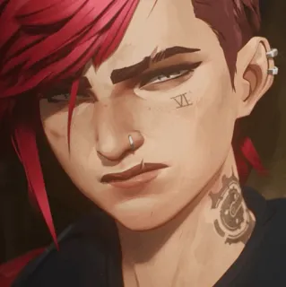 ✖ 992771b7 Vi Arcane Arcane, Vi, Cartoni animati, Netflix, Personaggio telegram sticker