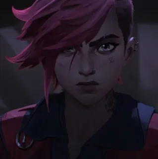 ✖ bc934aef Vi Arcane Vi, Arcane, League of Legends, Animazione, Personaggio telegram sticker