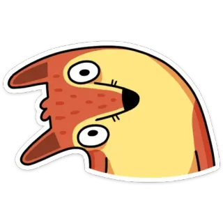 🙋‍♀️ ccf1c8ea cartoon, dog, funny, animal, meme, humor telegram sticker