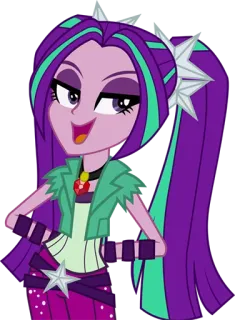 😏 b113e824 Aria Blaze My Little Pony: Equestria Girls Dibujo animado, Personaje, Equestria Girls, My Little Pony, Villano, Aria Blaze telegram sticker