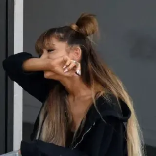 🌃 1196fd60 Ariana Grande ca sĩ, người nổi tiếng, phụ nữ, kiểu tóc, thời trang telegram sticker