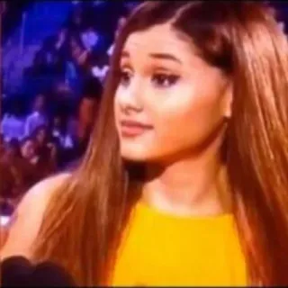 😶 1d347900 Ariana Grande pop star, singer, woman, celebrity telegram sticker