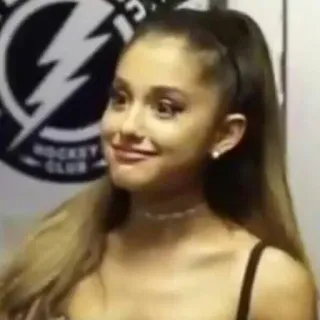 😳 869264bd Ariana Grande singer, celebrity, woman, pop, performer telegram sticker