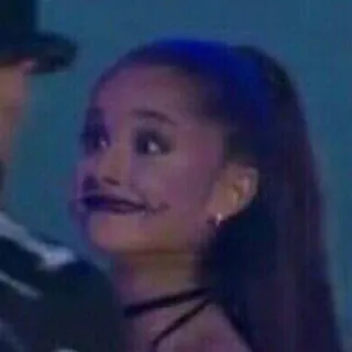 😀 e31a183a Ariana Grande singer, pop star, woman, celebrity telegram sticker