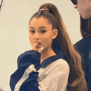🍸 741663e1 Ariana Grande singer, actress, pop star, celebrity, portrait telegram sticker
