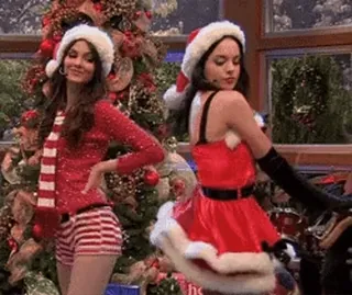 💎 d26e76c7 natal, santa, gadis, liburan, meriah telegram sticker