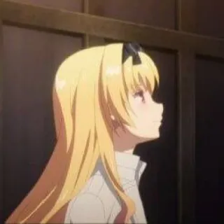 🍱 2a497c5c аниме, блондинка, девушка, мультфильм whatsapp sticker