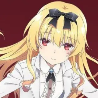 🍬 7292cc9b аниме, мультфильм, девушка, персонаж, блондинка, милая whatsapp sticker