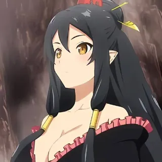 🌙 1c0f80b0 애니메이션, 여성, 긴 머리, 캐릭터 whatsapp sticker